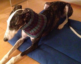 Rona's Easy Greyhound Striped Neck Snood Pattern