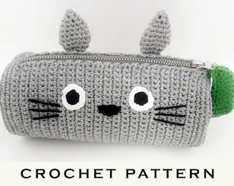 Charming Totoro Crochet Pencil Case Pattern (PDF)