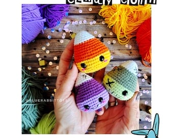 Multi-Language Big Amigurumi Candy Corn Crochet Pattern