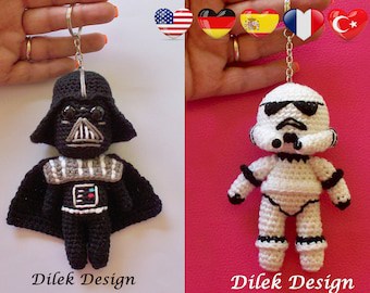 Star Wars Amigurumi Crochet Pattern: Darth Vader & Stormtrooper