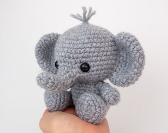 Ellis the Elephant Crochet Amigurumi Pattern