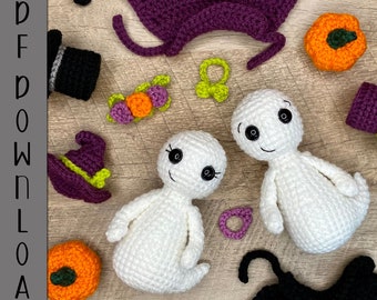 No-Sew Friendly Ghost Crochet Pattern PDF