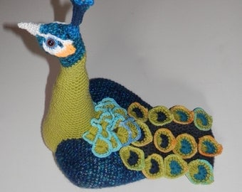 USA Green Peacock Crochet Pattern