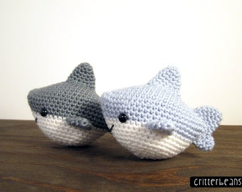 Chum the Shark Amigurumi Crochet Pattern PDF