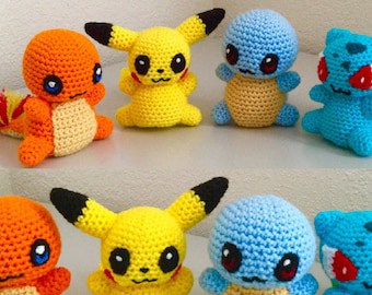 Chibi Pokémon Amigurumi Crochet Pattern Set