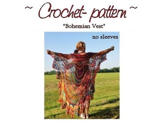 Boho Crochet Vest Pattern: Stevie Nicks Style
