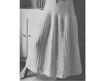 Boho Crochet Pattern for Women's Long Skirt