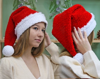 Elf & Santa Crochet Hat Pattern for All