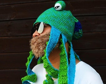 Crochet Family Halloween Octopus Hat Patterns
