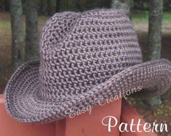 Cowboy/Cowgirl Double Strand Crochet Hat Pattern
