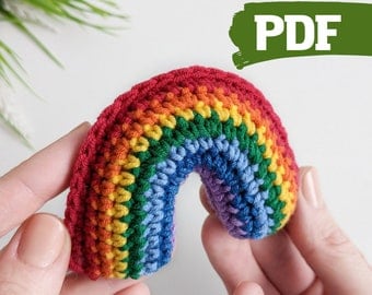 Simple Rainbow Crochet Pattern for Decor