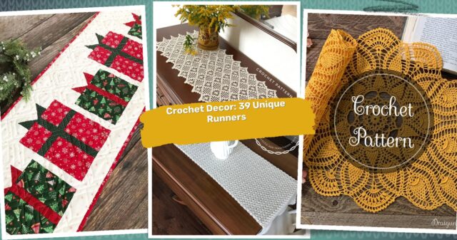 39 Table Runner Crochet Pattern: Enhance Your Decor with Unique Handmade Designs