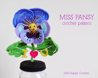 Miss Pansy Crochet Pattern for Mother's Day