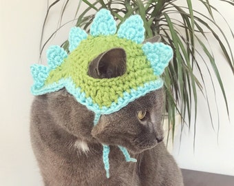 Dino Cat/Dog Hat Crochet Pattern 066