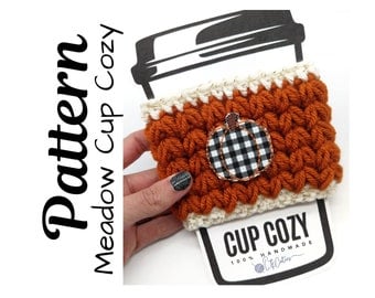 Crochet Meadow Cup Cozy Pattern by Ltkcuties