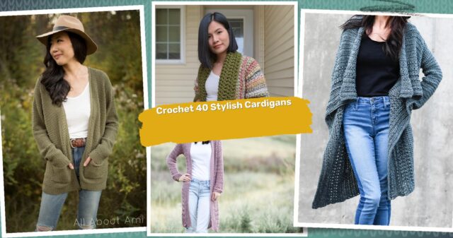 40 Long Cardigan Crochet Patterns: Stylish Designs for All Seasons