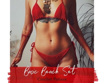 Basic Beach Crochet Bikini Set (XS-L)