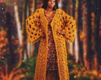 Alaric Crochet Duster Cardigan Pattern Instantly