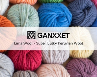 Super Bulky Soft Peruvian Wool for Weaving