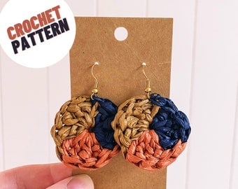 Easy Beginner Crochet Earrings Pattern with Tutorial