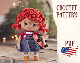 Amigurumi Girl Crochet Pattern: DIY School Gift