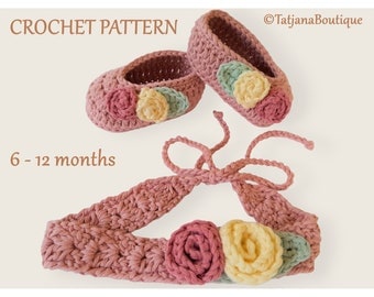 Ballerina Baby Booties & Headband Crochet Pattern