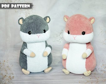 Handmade Velvet Hamster Crochet Pattern Tutorial