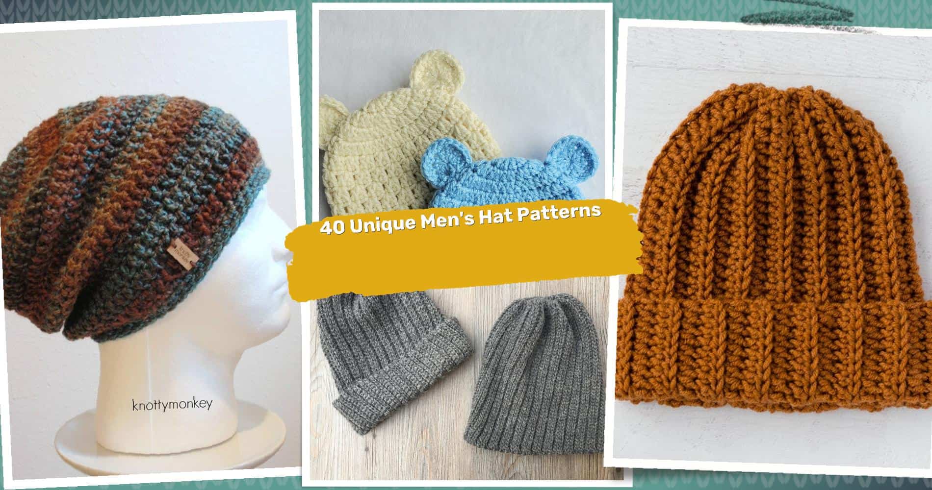 40 Men's Hat Crochet Patterns: Unleash Your Creativity with Unique Styles