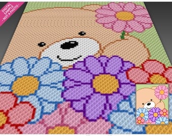 Spring Bear Crochet Pattern for Various Stitches