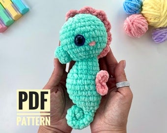Seahorse Amigurumi Crochet Pattern - Baby Gift
