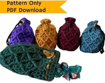 Dragon Egg Dice Bag Crochet Pattern