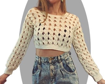 Bestseller Crochet Pattern: Woodland Women's Crop Sweater