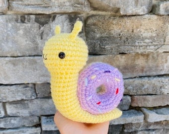 Donut Snail Crochet Pattern, Amigurumi PDF Plush