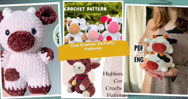 32 Fluffy Cow Crochet Patterns: Add Cuteness to Every Corner of Your Home!