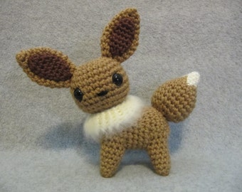 Cute Chibi Eevee Pokemon Crochet Pattern