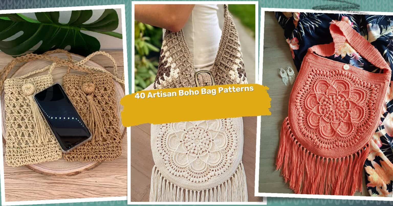 40 Boho Bag Crochet Patterns: Unlock Your Inner Artisan Today