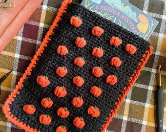 Pumpkin Crochet Book Sleeve Pattern PDF