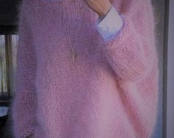 Sale! Multilingual Mohair Sweater Knitting Pattern