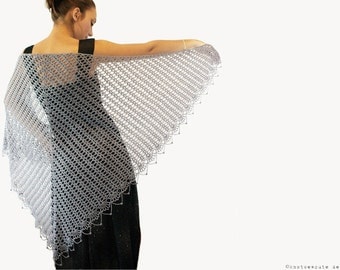 Lace Shawl Crochet Pattern - Instant PDF