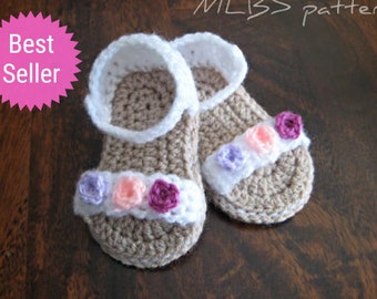 Crochet Baby Sandals Pattern with Photo Tutorial