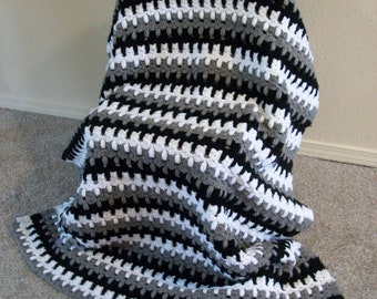 Kittens Row Crochet Afghan Blanket Pattern