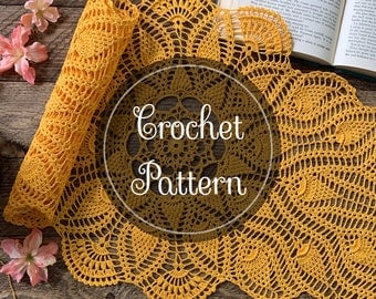 Sunspire Crochet Table Runner Pattern PDF
