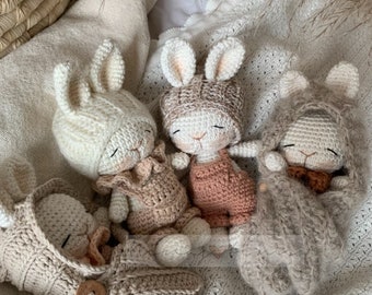 Amigurumi Baby Bunny Crochet Pattern in English/German