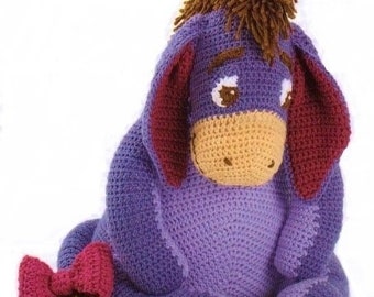 Cute Eeyore Crochet Pattern for Plush Toy