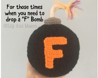 F-Bomb Crochet Pattern: Funny Adult Gifts