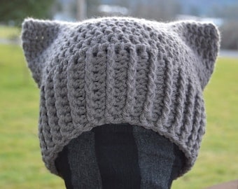No-Sew Crochet Square Cat Hat Pattern