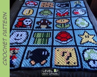 Video Game Pixel 60x48 Crochet Pattern