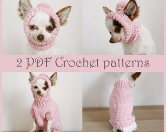 Chihuahua Toy Sweater & Hat Crochet Patterns