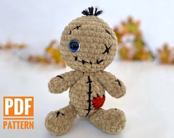 Voodoo Doll Halloween Crochet Amigurumi Pattern