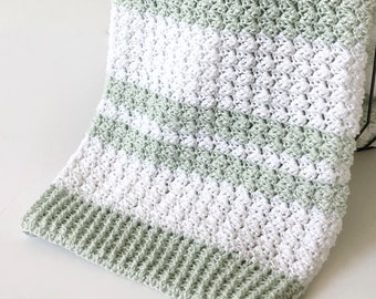 Sedge Stitch Crochet Baby Blanket Pattern